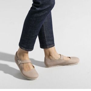 Birkenstock Womens Tracy Nubuck Leather Mary Janes